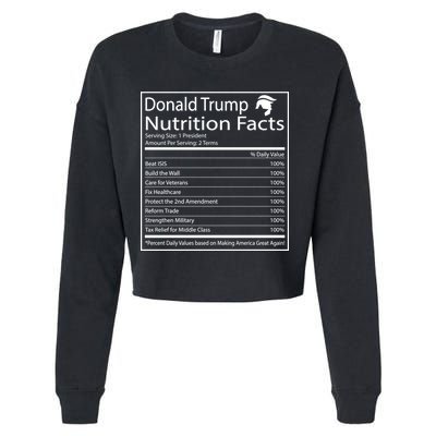 Trump Nutrition Facts Make America Great Cropped Pullover Crew