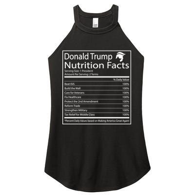 Trump Nutrition Facts Make America Great Women's Perfect Tri Rocker Tank