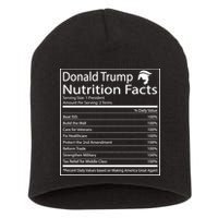 Trump Nutrition Facts Make America Great Short Acrylic Beanie