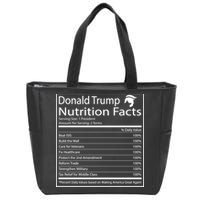 Trump Nutrition Facts Make America Great Zip Tote Bag