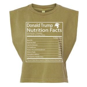 Trump Nutrition Facts Make America Great Garment-Dyed Women's Muscle Tee