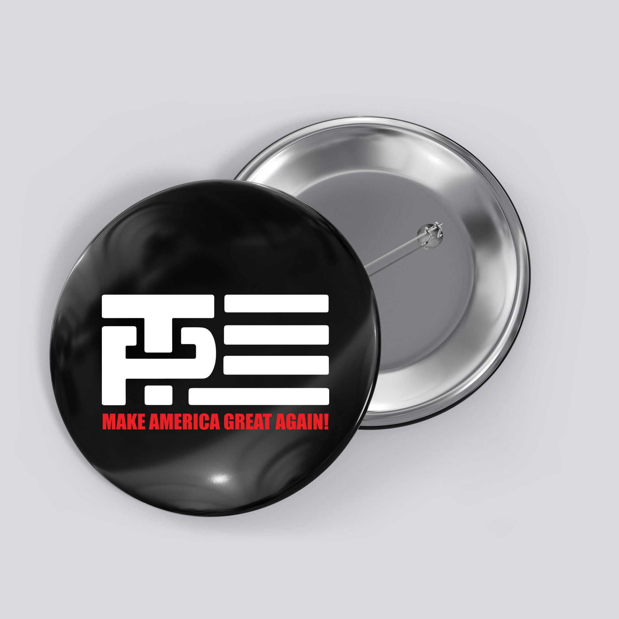 Trump Pence Flag Make America Great Again Button