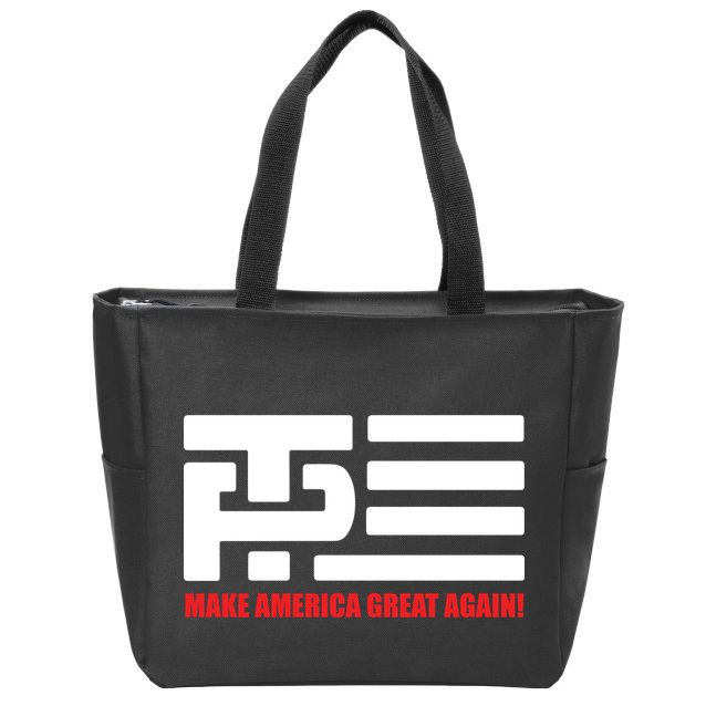 Trump Pence Flag Make America Great Again Zip Tote Bag