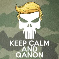 Trump Punisher Skull Keep Calm And Qanon Legacy Tie Dye Trucker Hat