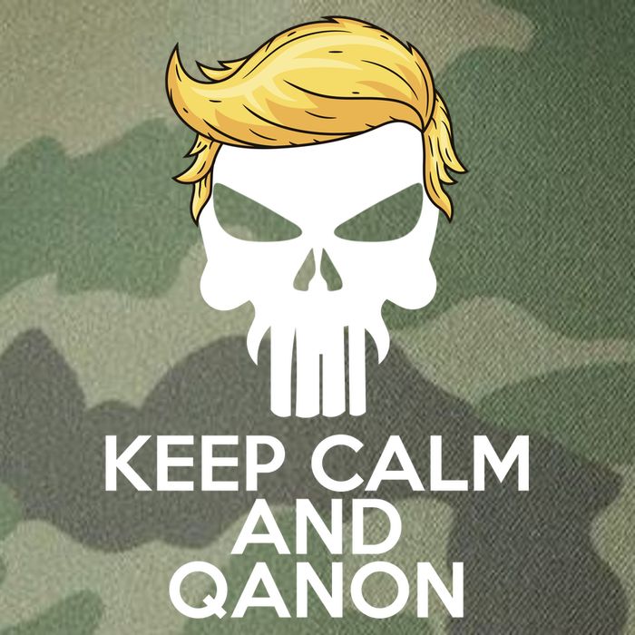 Trump Punisher Skull Keep Calm And Qanon Legacy Tie Dye Trucker Hat