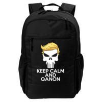 Trump Punisher Skull Keep Calm And Qanon Backpack