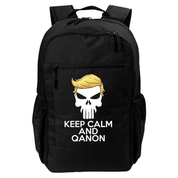 Trump Punisher Skull Keep Calm And Qanon Backpack