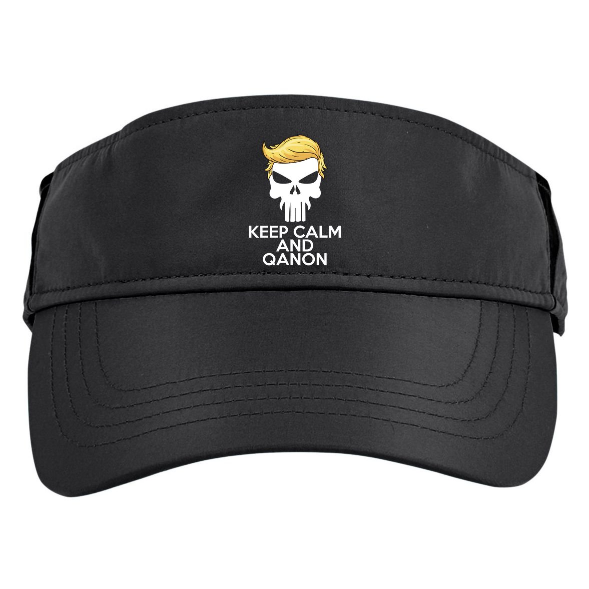 Trump Punisher Skull Keep Calm And Qanon Adult Drive Performance Visor