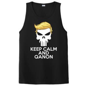 Trump Punisher Skull Keep Calm And Qanon PosiCharge Competitor Tank