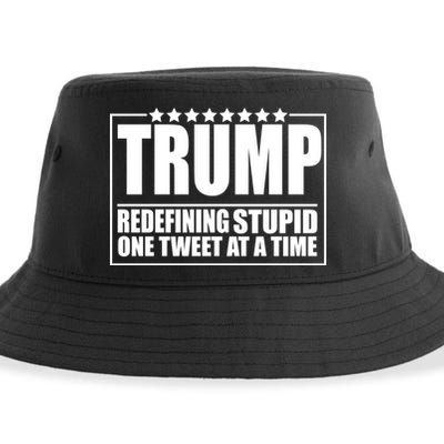 Trump Redefing Stupid One Tweet At A Time Sustainable Bucket Hat