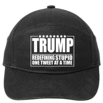 Trump Redefing Stupid One Tweet At A Time 7-Panel Snapback Hat