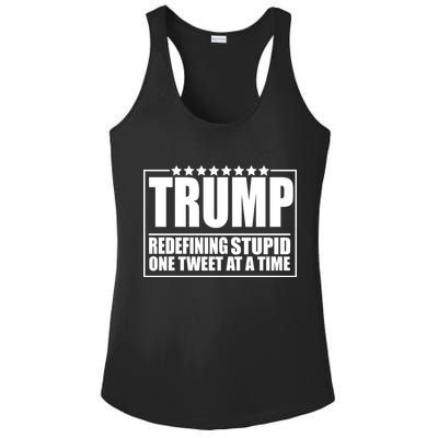 Trump Redefing Stupid One Tweet At A Time Ladies PosiCharge Competitor Racerback Tank