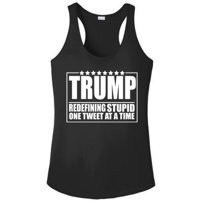 Trump Redefing Stupid One Tweet At A Time Ladies PosiCharge Competitor Racerback Tank