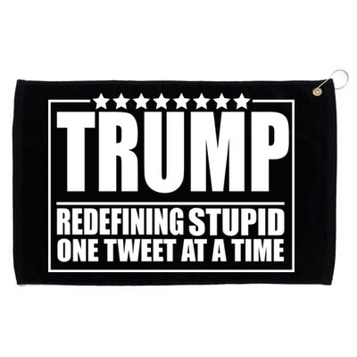 Trump Redefing Stupid One Tweet At A Time Grommeted Golf Towel