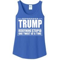 Trump Redefing Stupid One Tweet At A Time Ladies Essential Tank