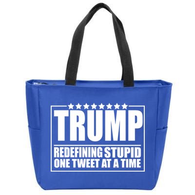 Trump Redefing Stupid One Tweet At A Time Zip Tote Bag