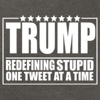 Trump Redefing Stupid One Tweet At A Time Cotton Canvas Backpack