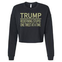 Trump Redefining Stupid Cropped Pullover Crew