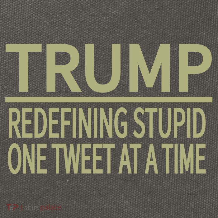 Trump Redefining Stupid Cotton Canvas Backpack
