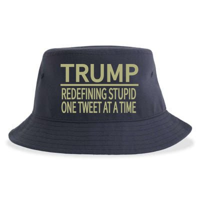 Trump Redefining Stupid Sustainable Bucket Hat