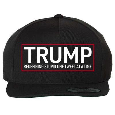 Trump Redefining Stupid One Tweet At A Time Wool Snapback Cap