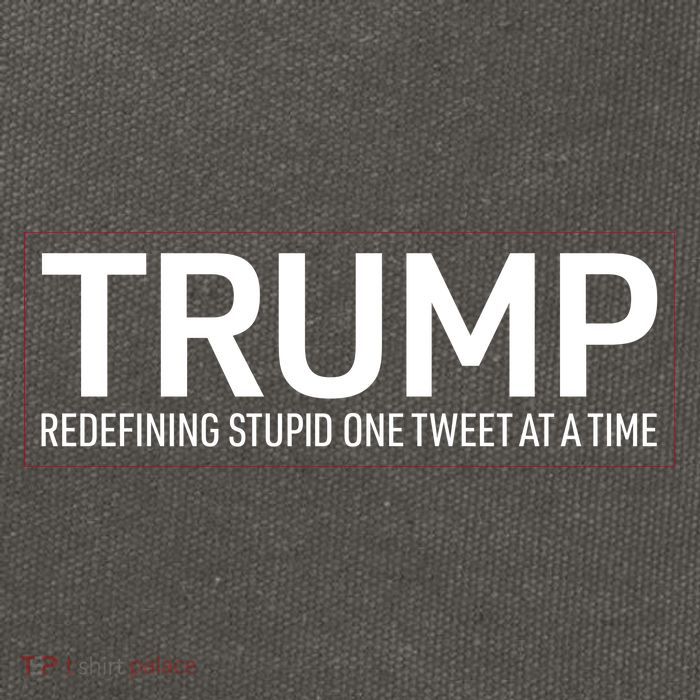 Trump Redefining Stupid One Tweet At A Time Cotton Canvas Backpack