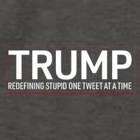 Trump Redefining Stupid One Tweet At A Time Vector Backpack