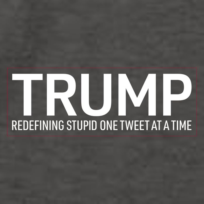 Trump Redefining Stupid One Tweet At A Time Vector Backpack