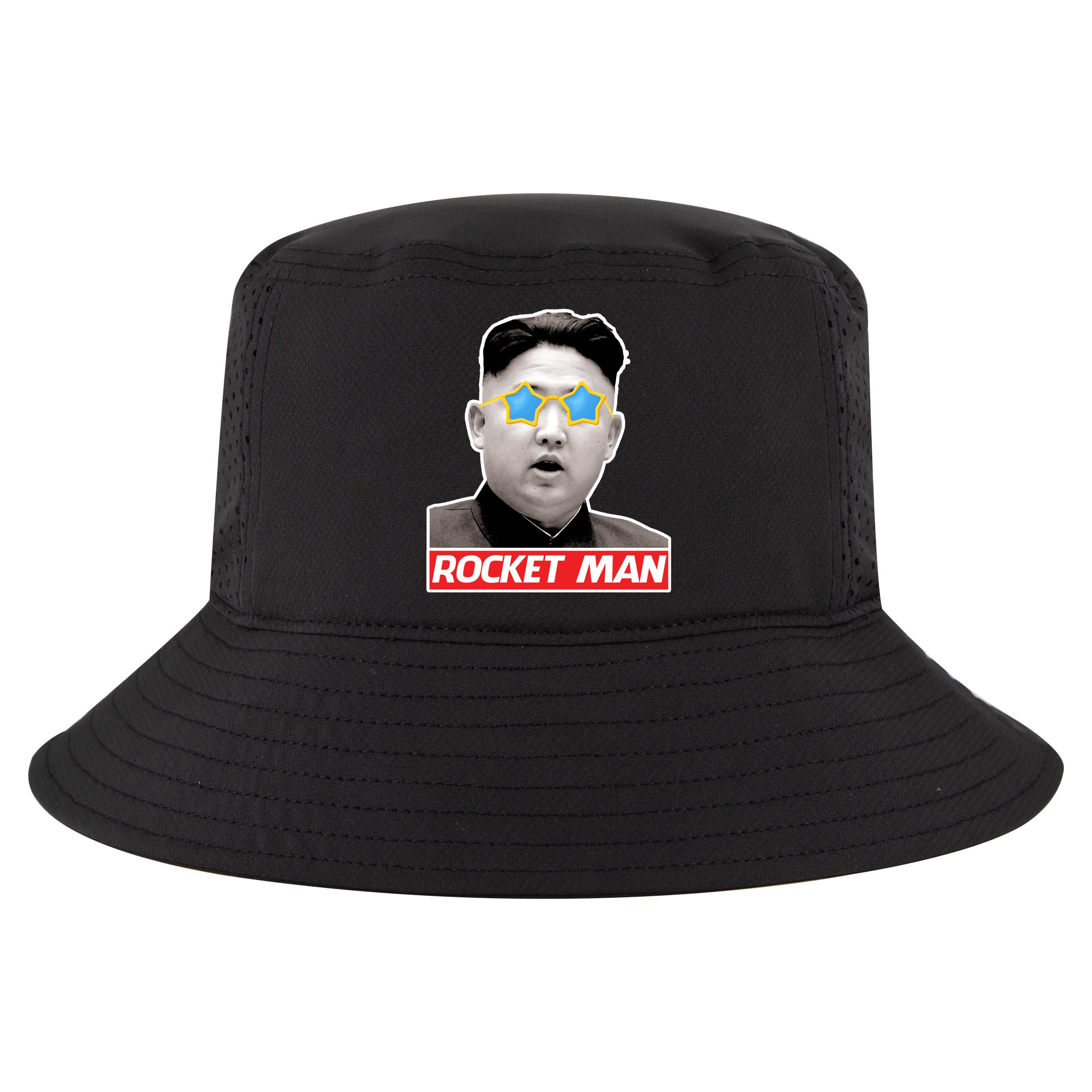 Trump Rocket Man Kim Jong Un Cool Comfort Performance Bucket Hat