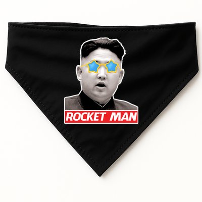 Trump Rocket Man Kim Jong Un USA-Made Doggie Bandana