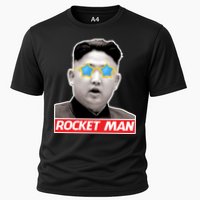 Trump Rocket Man Kim Jong Un Cooling Performance Crew T-Shirt