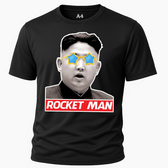 Trump Rocket Man Kim Jong Un Cooling Performance Crew T-Shirt