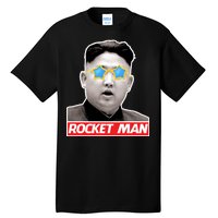 Trump Rocket Man Kim Jong Un Tall T-Shirt