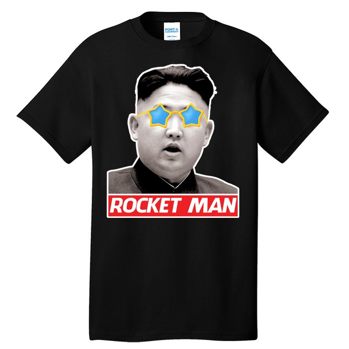 Trump Rocket Man Kim Jong Un Tall T-Shirt