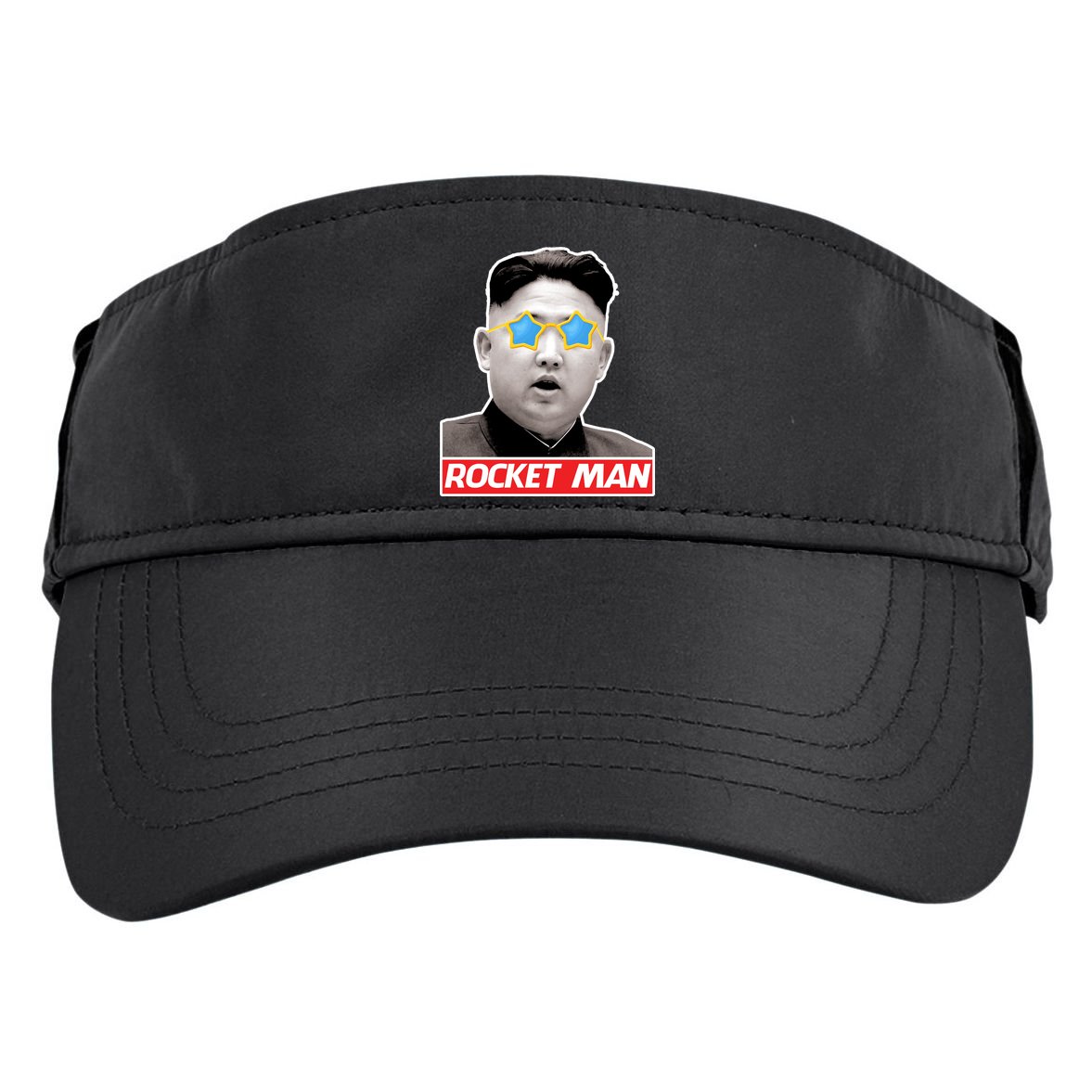 Trump Rocket Man Kim Jong Un Adult Drive Performance Visor