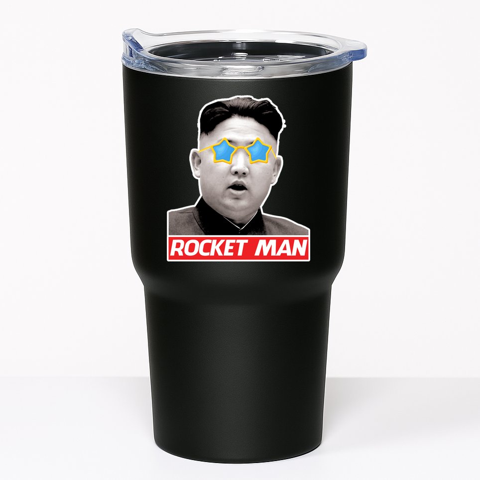 Trump Rocket Man Kim Jong Un Tumbler
