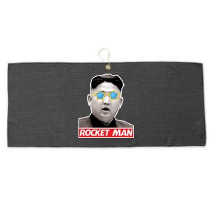 Trump Rocket Man Kim Jong Un Large Microfiber Waffle Golf Towel