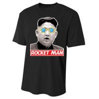 Trump Rocket Man Kim Jong Un Performance Sprint T-Shirt