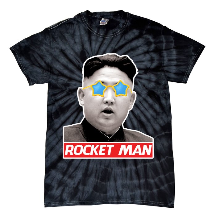 Trump Rocket Man Kim Jong Un Tie-Dye T-Shirt