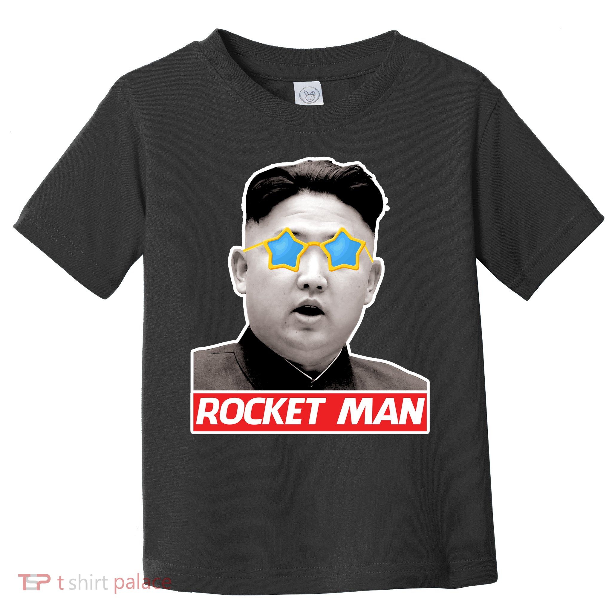 Trump Rocket Man Kim Jong Un Toddler T-Shirt