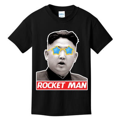 Trump Rocket Man Kim Jong Un Kids T-Shirt