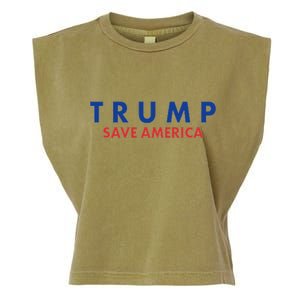 Trump Save American Logo Garment-Dyed Women's Muscle Tee