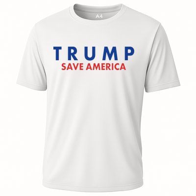 Trump Save American Logo Cooling Performance Crew T-Shirt