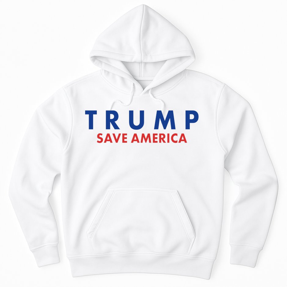 Trump Save American Logo Hoodie