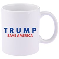 Trump Save American Logo 11oz C Handle Ceramic Mug