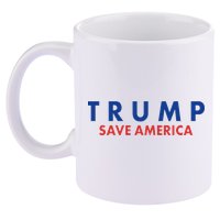 Trump Save American Logo 11oz C Handle Ceramic Mug
