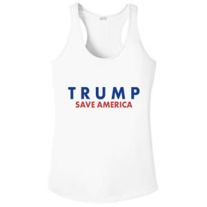 Trump Save American Logo Ladies PosiCharge Competitor Racerback Tank