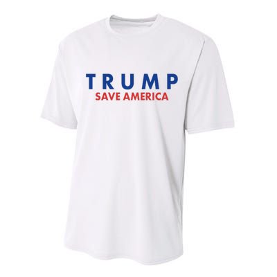 Trump Save American Logo Performance Sprint T-Shirt