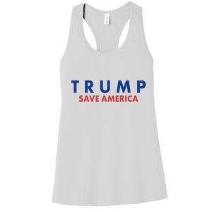 Trump Save American Logo Women's Racerback Tank