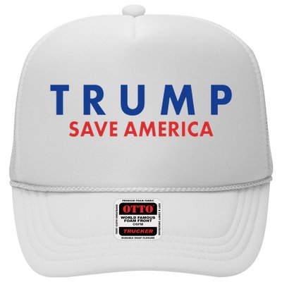 Trump Save American Logo Trucker Hat